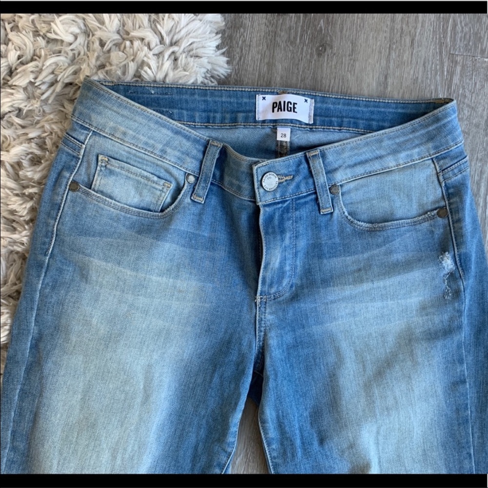 PAIGE Light Blue Skinny Jeans